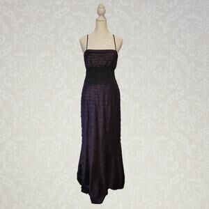 JS Collections, 6 | Deep Purple Midnight Sleeveless Evening Prom Cocktail Dress